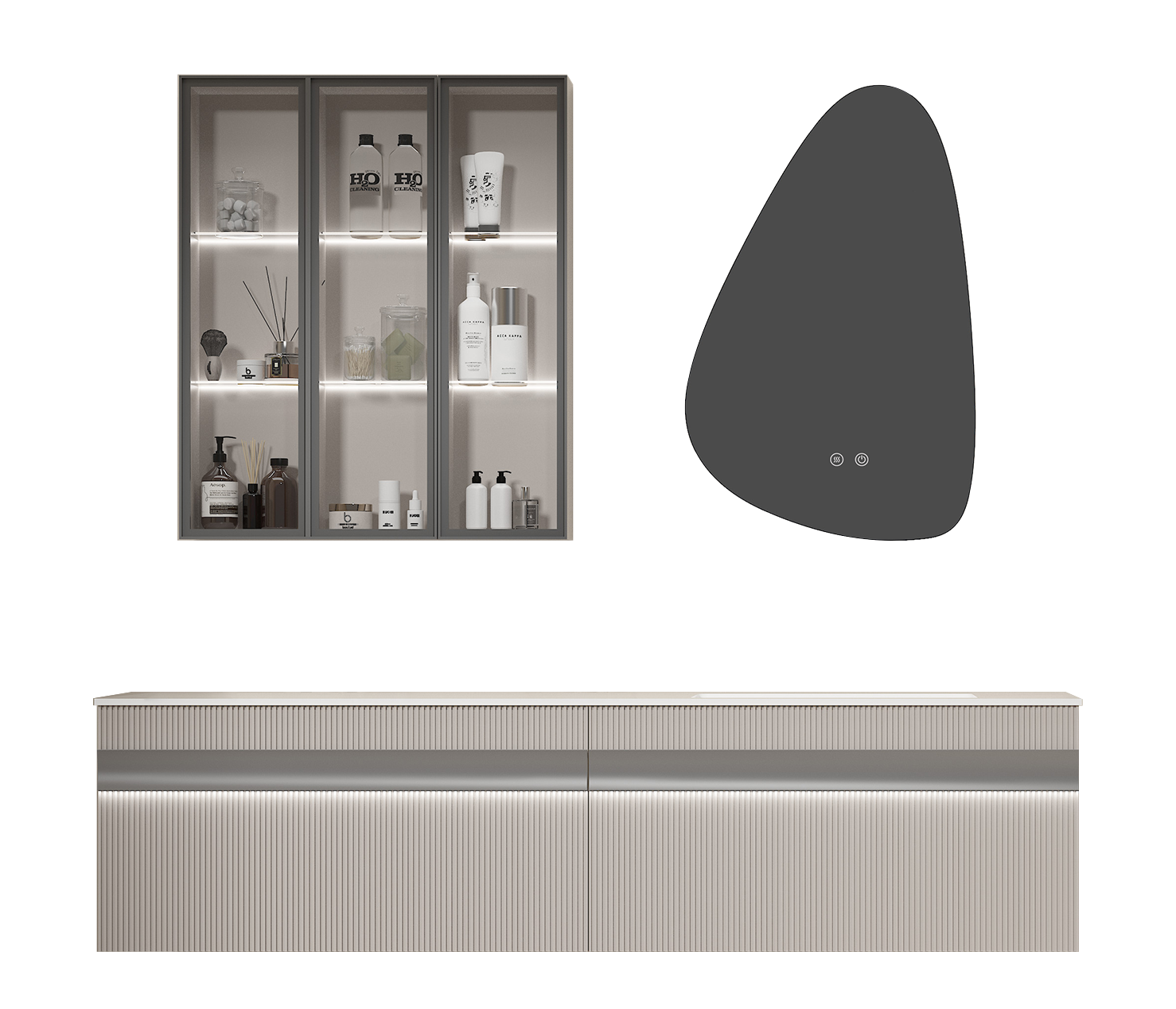 阿波羅丨智能簡約浴室柜 引領衛浴風尚